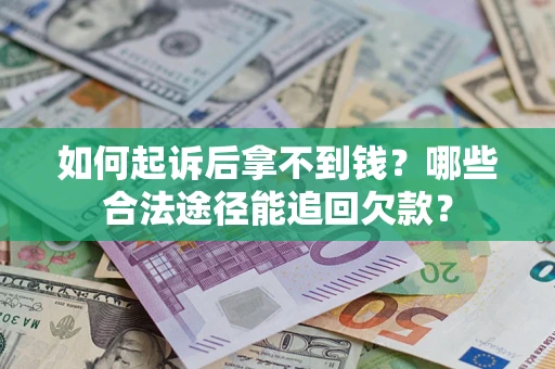 武汉如何起诉后拿不到钱？哪些合法途径能追回欠款？