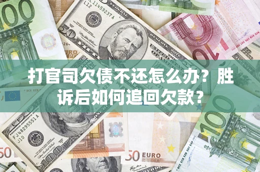 武汉打官司欠债不还怎么办？胜诉后如何追回欠款？