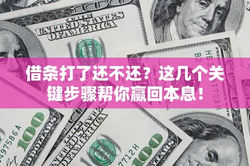 武汉借条打了还不还？这几个关键步骤帮你赢回本息！
