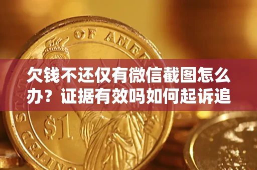 武汉欠钱不还仅有微信截图怎么办？证据有效吗如何起诉追回欠款？