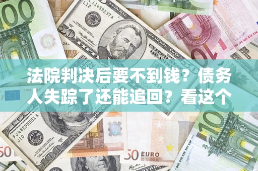 武汉法院判决后要不到钱？债务人失踪了还能追回？看这个方法！