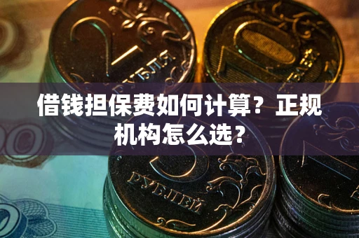 武汉借钱担保费如何计算？正规机构怎么选？