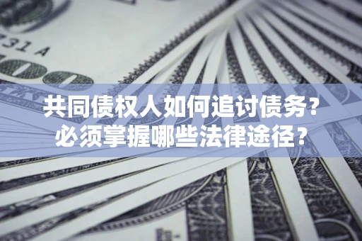 武汉共同债权人如何追讨债务？必须掌握哪些法律途径？