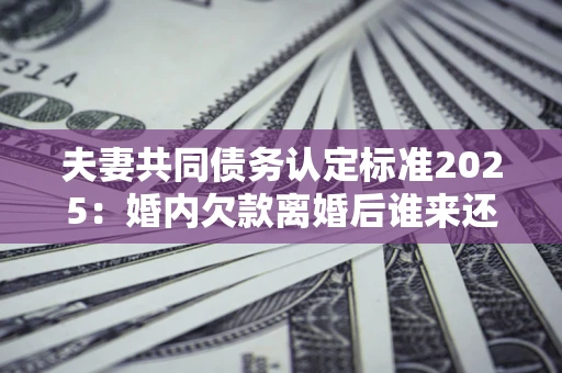 武汉夫妻共同债务认定标准2025:婚内欠款离婚后谁来还? 武汉夫妻共同债务认定标准2025:婚内欠款离婚后谁来还?