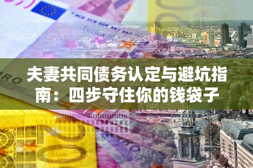 武汉夫妻共同债务认定与避坑指南：四步守住你的钱袋子