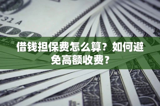 武汉借钱担保费怎么算？如何避免高额收费？
