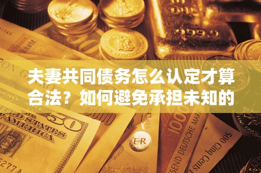 武汉夫妻共同债务怎么认定才算合法？如何避免承担未知的债务风险？
