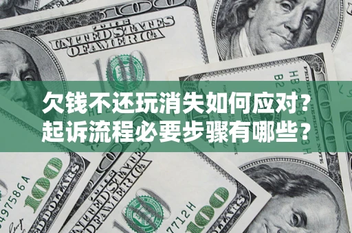 武汉欠钱不还玩消失如何应对？起诉流程必要步骤有哪些？