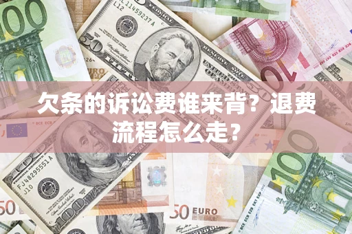 武汉欠条的诉讼费谁来背？退费流程怎么走？